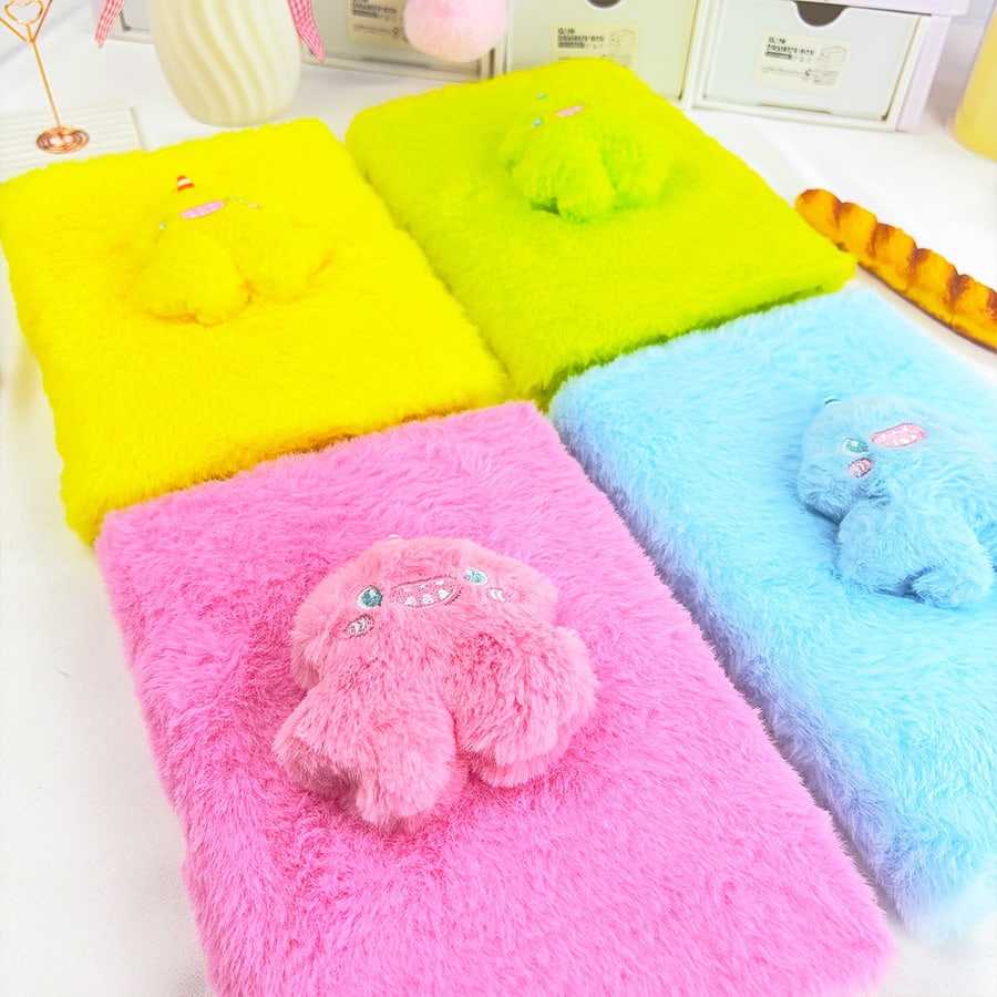 A5 cute maliit na monster diary plush notebook A5 cute maliit na monster diary plush notebook