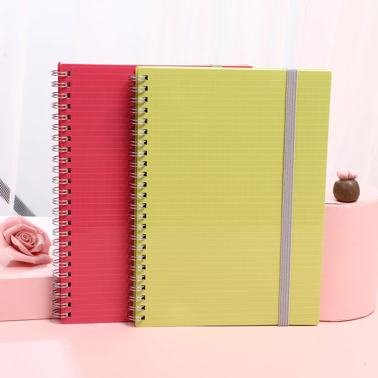 A5 Notebook na May Naka-istilong Pu Leather Cover