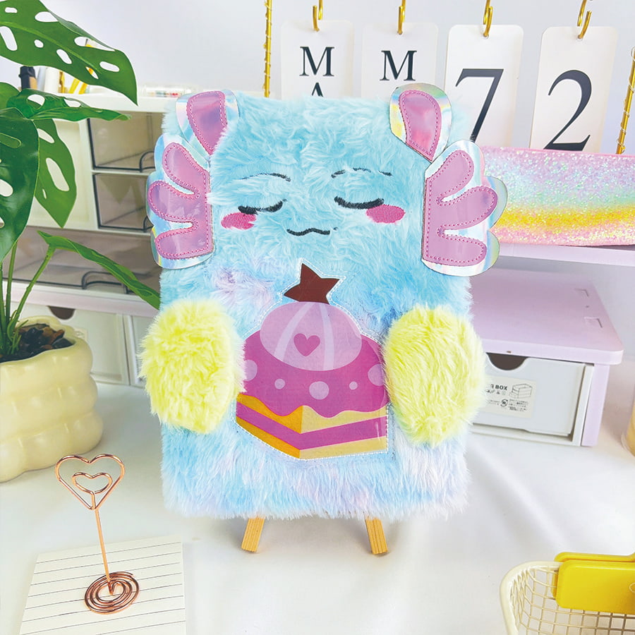 A5 Cute Monster Diary Plush Notebook A5 Cute Monster Diary Plush Notebook