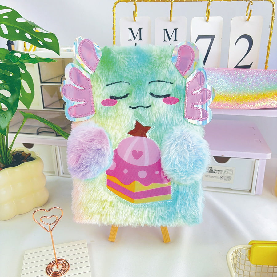 A5 Cute Monster Diary Plush Notebook