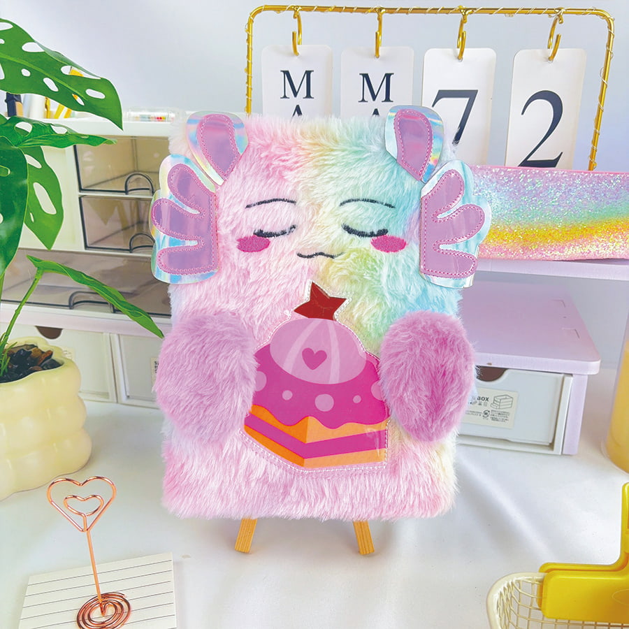 A5 Cute Monster Diary Plush Notebook