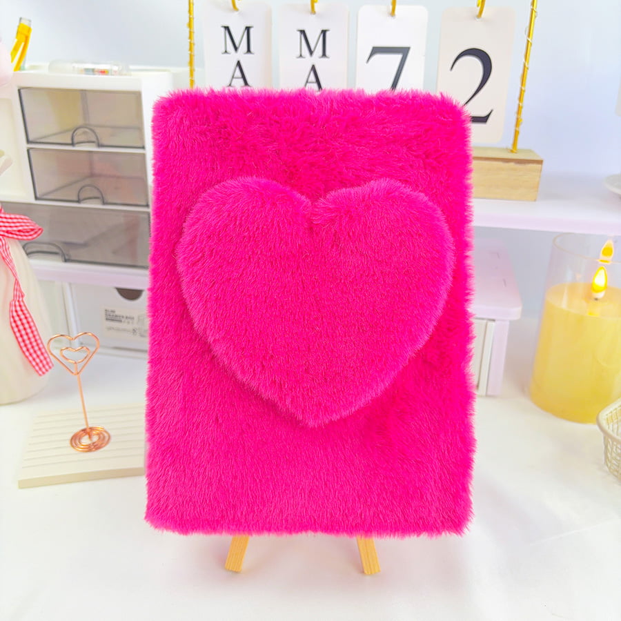 A5 cute na pag -ibig diary plush notebook