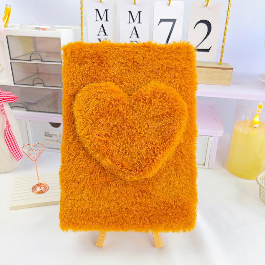 A5 cute na pag -ibig diary plush notebook